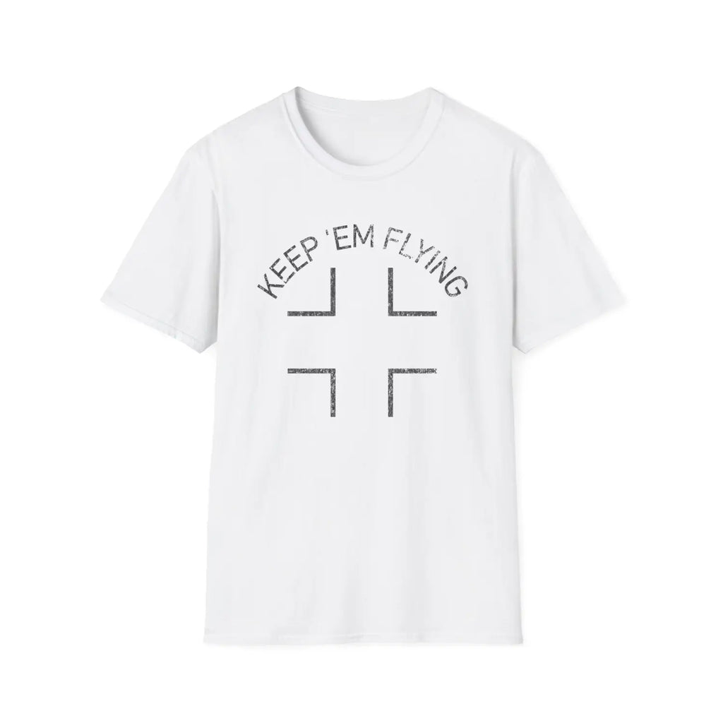 Luftwaffe Balkenkreuz “Keep ’Em Flying” Upper Wing Variant - T-Shirt - Pilot gifts - WWII warbird t-shirt