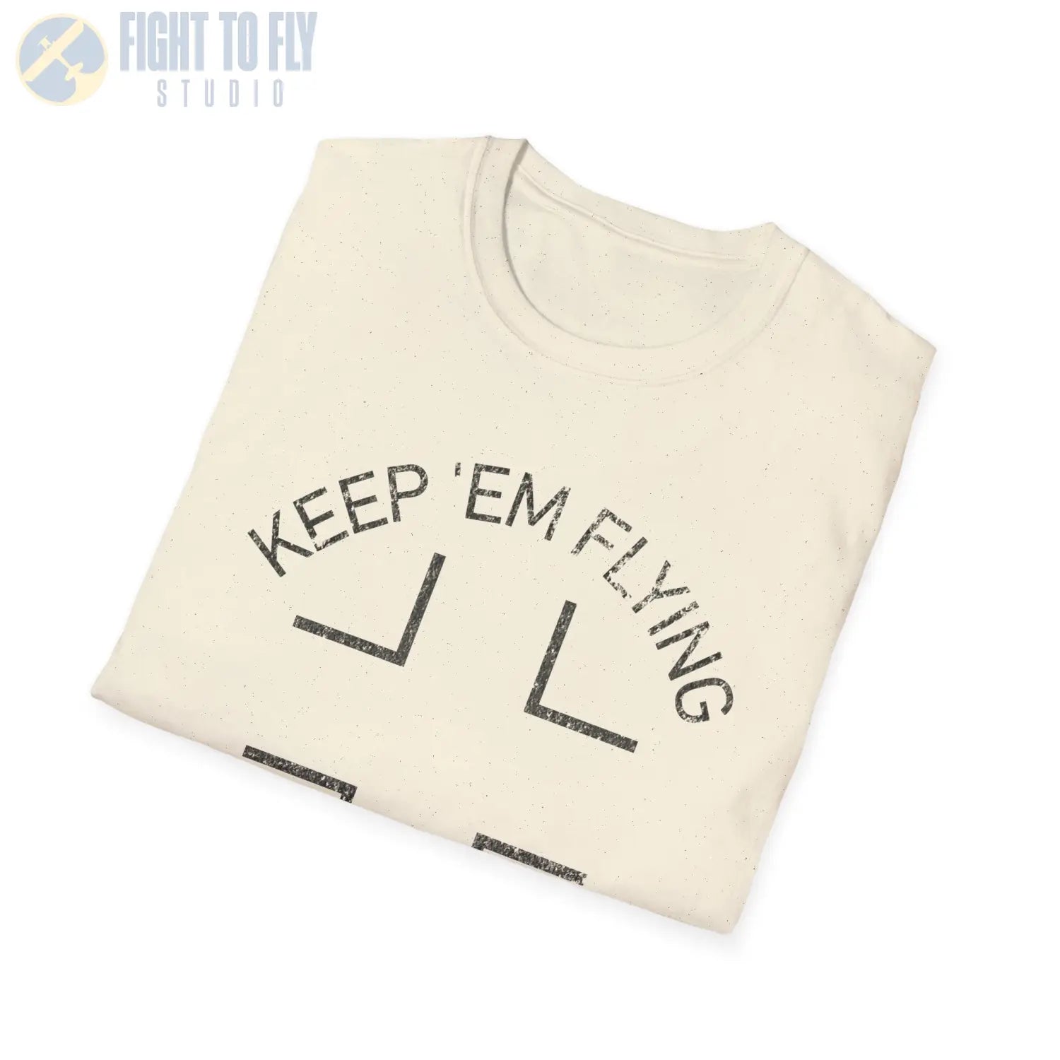 Luftwaffe Balkenkreuz “Keep ’Em Flying” Upper Wing Variant T Shirt Pilot gifts WWII warbird t shirt