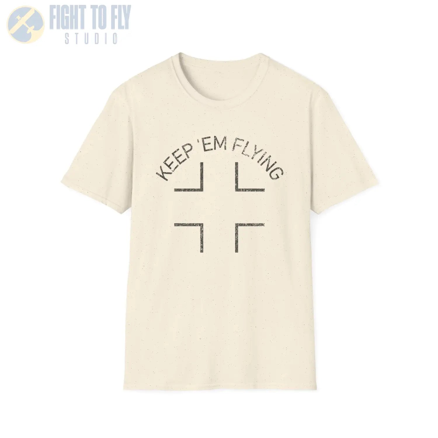 Luftwaffe Balkenkreuz “Keep ’Em Flying” Upper Wing Variant T Shirt Pilot gifts WWII warbird t shirt