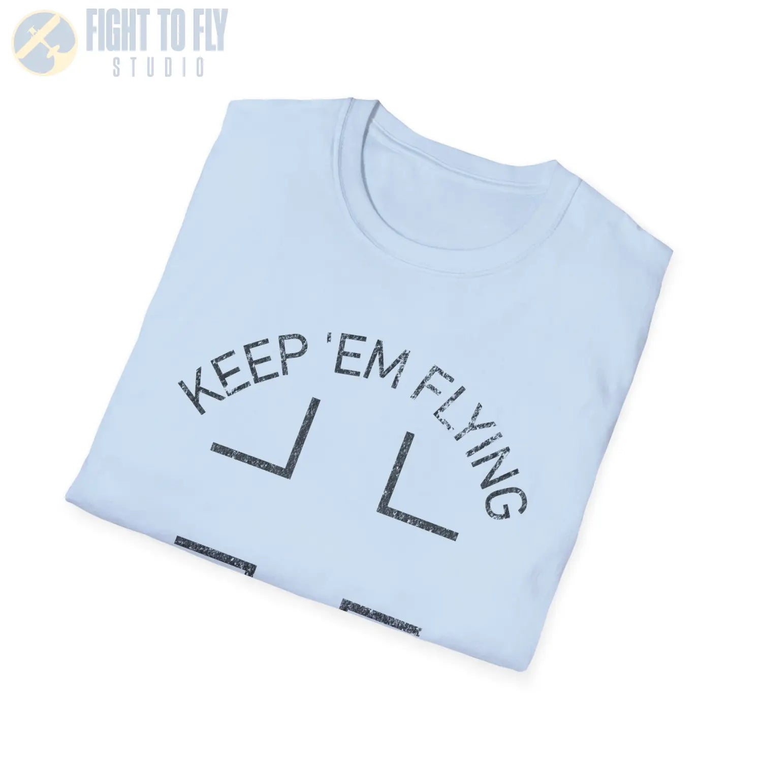 Luftwaffe Balkenkreuz “Keep ’Em Flying” Upper Wing Variant T Shirt Pilot gifts WWII warbird t shirt