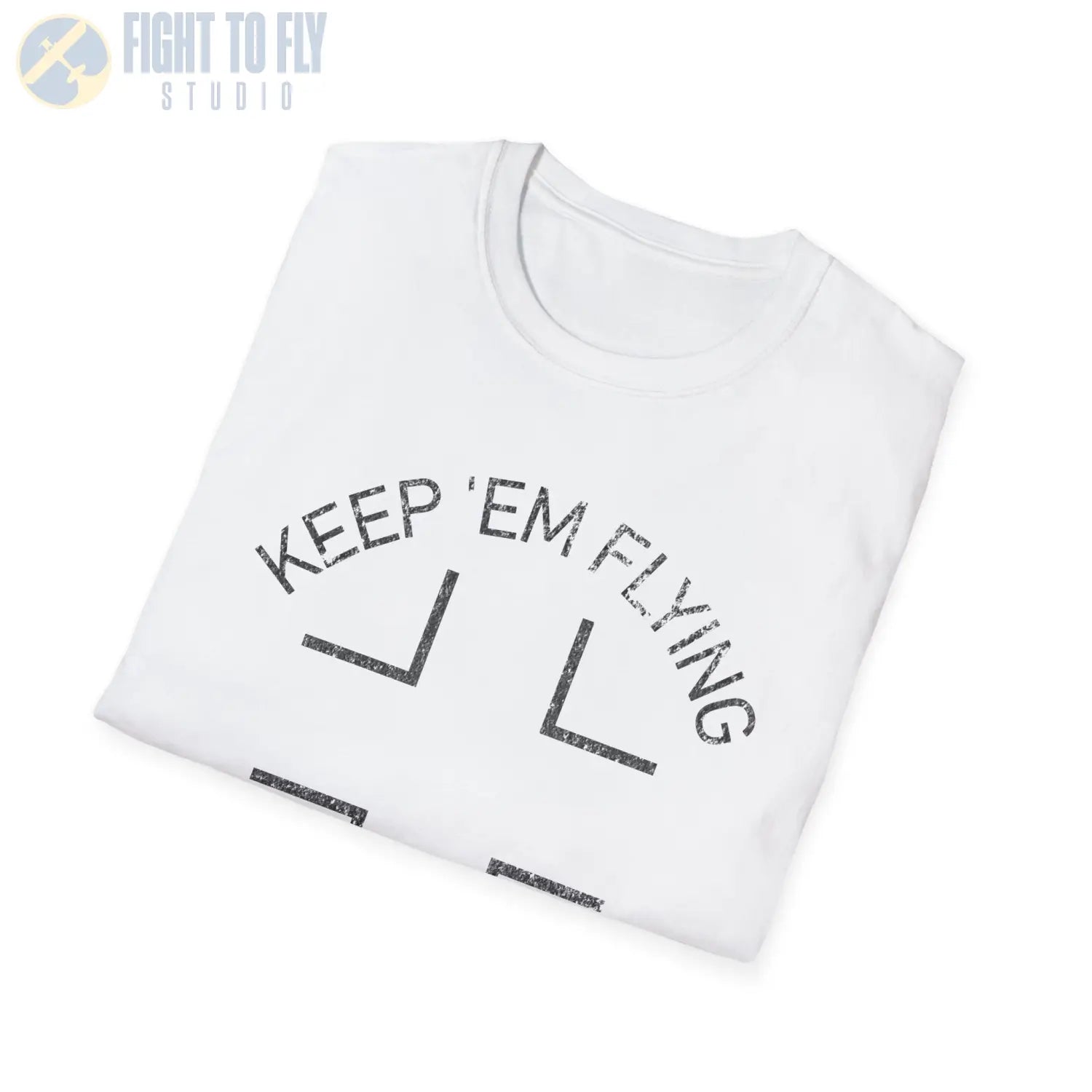 Luftwaffe Balkenkreuz “Keep ’Em Flying” Upper Wing Variant T Shirt Pilot gifts WWII warbird t shirt