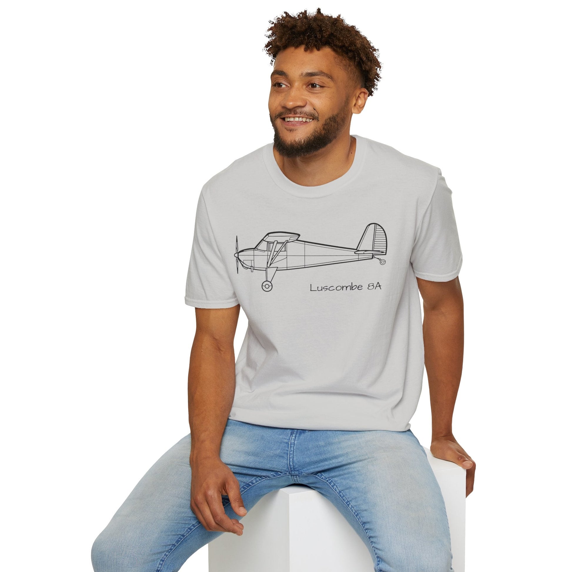 Luscombe 8A T-Shirt – Vintage Aircraft Aviation Tee - Pilot gifts - WWII warbird t-shirt
