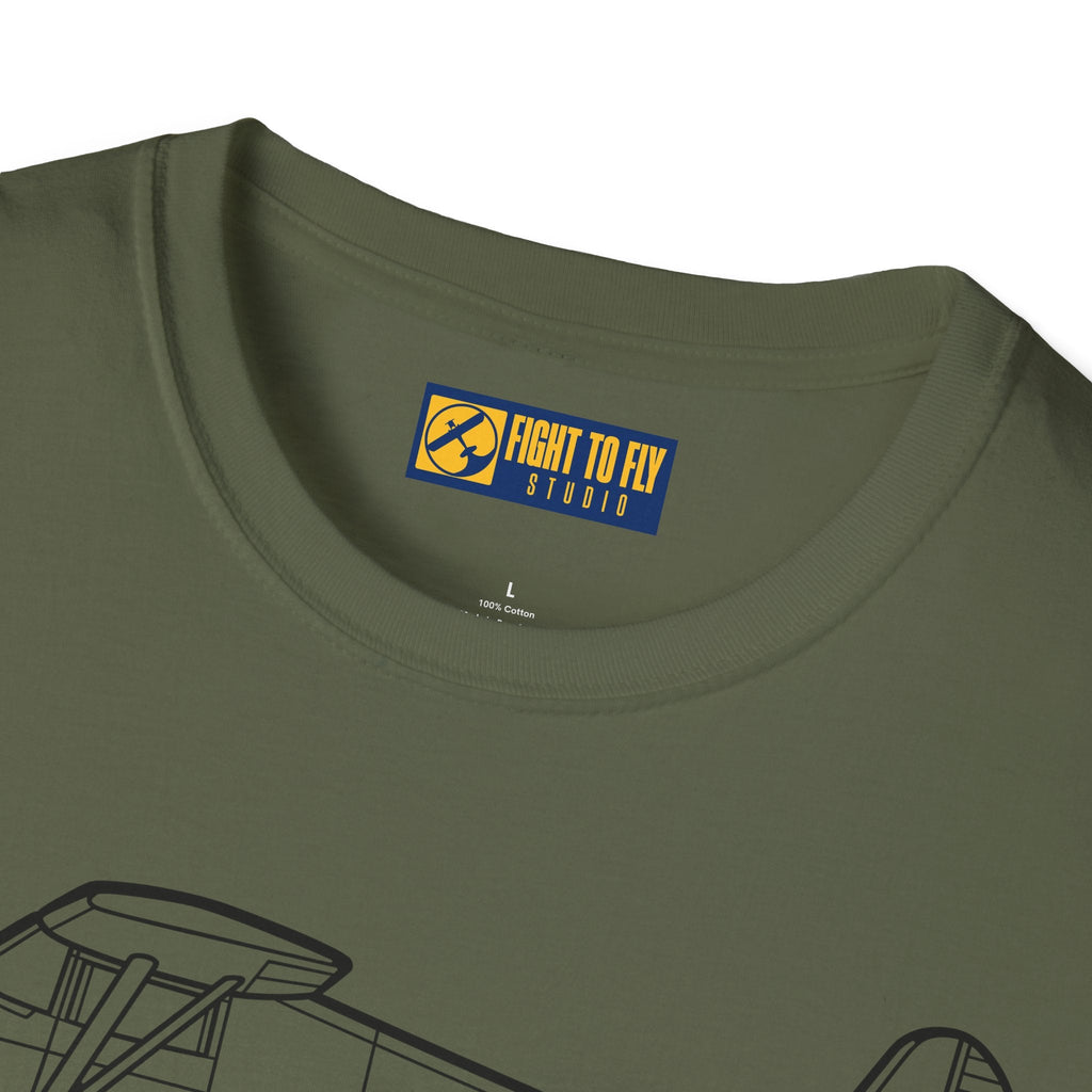 Luscombe 8A T-Shirt – Vintage Aircraft Aviation Tee - Pilot gifts - WWII warbird t-shirt