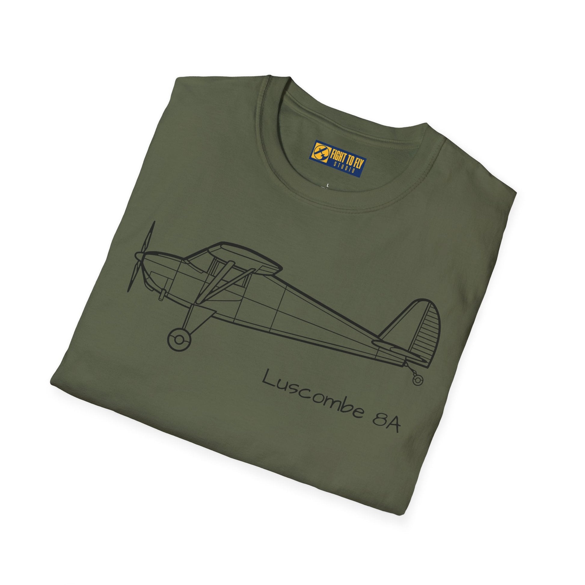 Luscombe 8A T-Shirt – Vintage Aircraft Aviation Tee - Pilot gifts - WWII warbird t-shirt