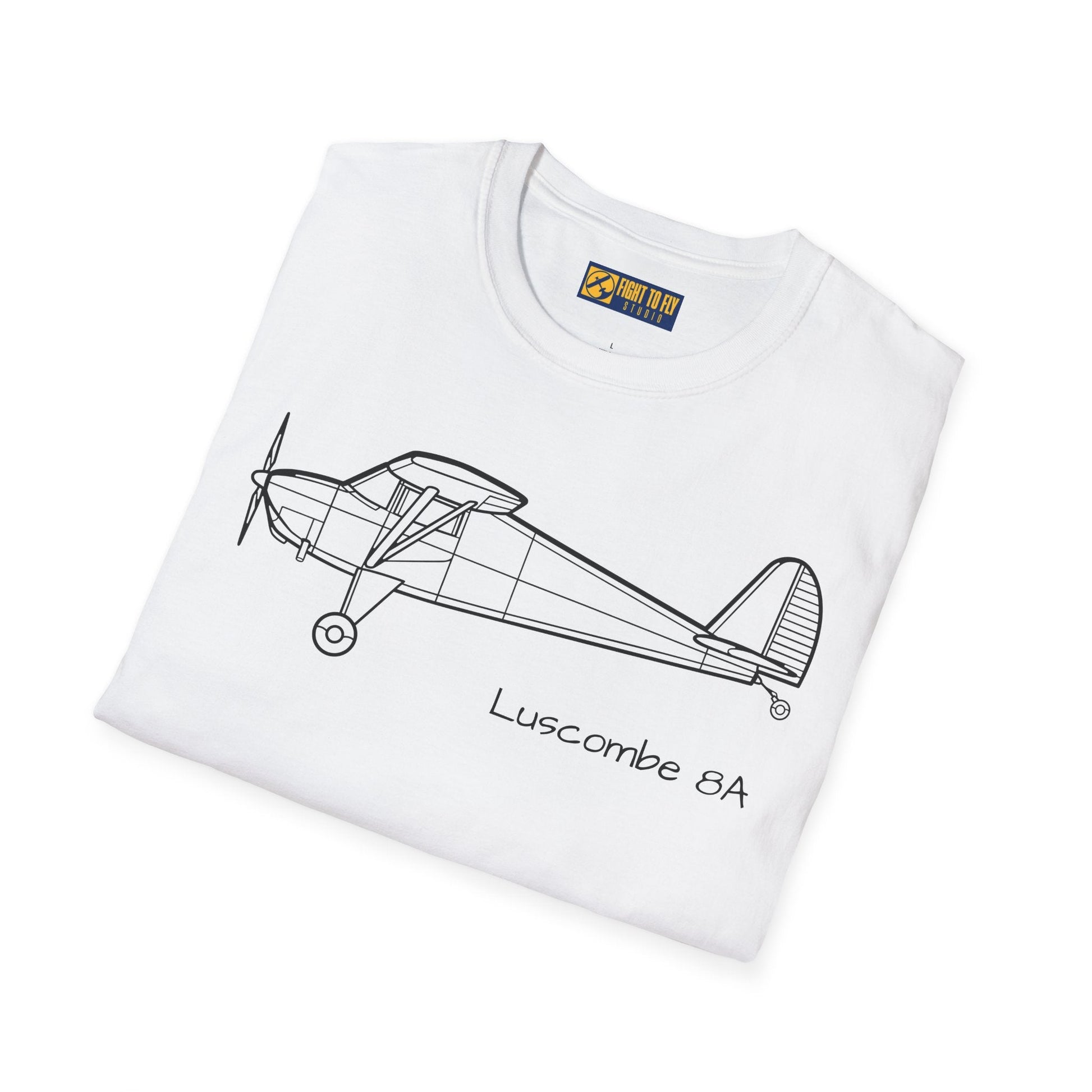 Luscombe 8A T-Shirt – Vintage Aircraft Aviation Tee - Pilot gifts - WWII warbird t-shirt