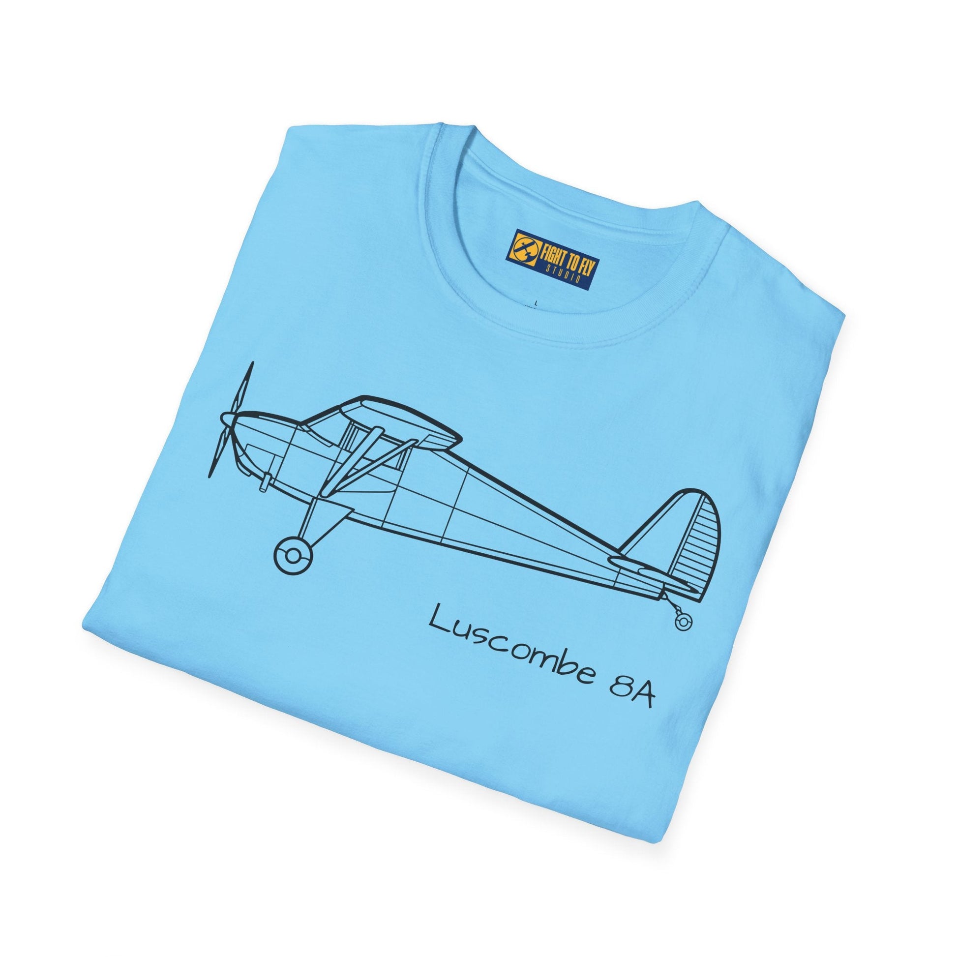 Luscombe 8A T-Shirt – Vintage Aircraft Aviation Tee - Pilot gifts - WWII warbird t-shirt