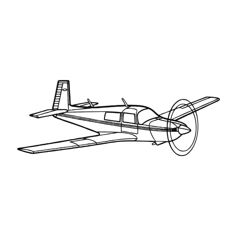M20J Flying Die Cut Metal Wall Art - Sign - Pilot gifts - WWII warbird t-shirt