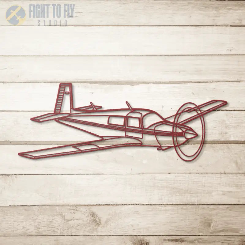 M20J Flying Die Cut Metal Wall Art - Sign - Pilot gifts - WWII warbird t-shirt
