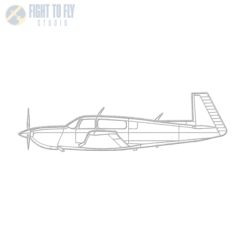 M20M Die Cut Metal Wall Art - Sign - Pilot gifts - WWII warbird t-shirt