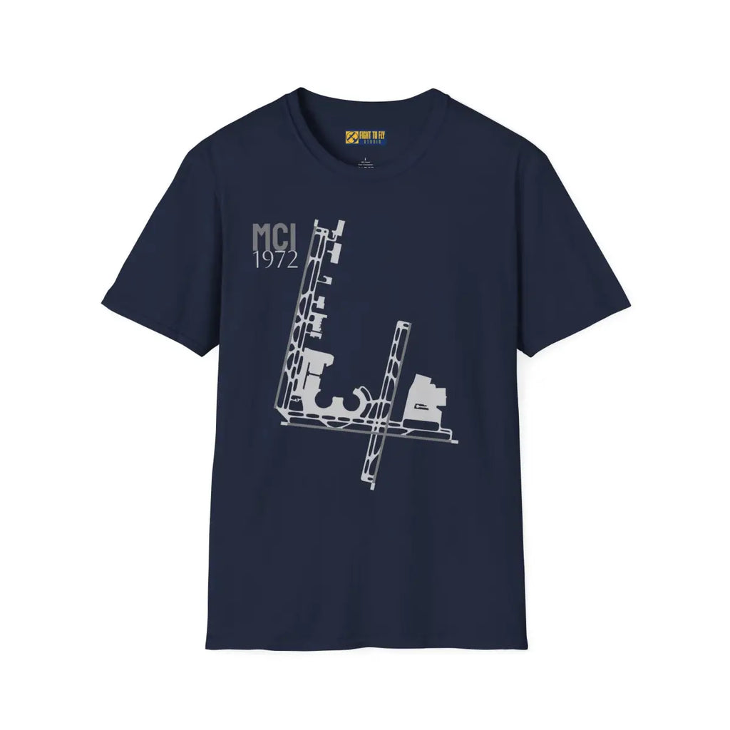 MCI Kansas City International - 1972 - Tee - T-Shirt - Gifts for pilots - Aviation apparel