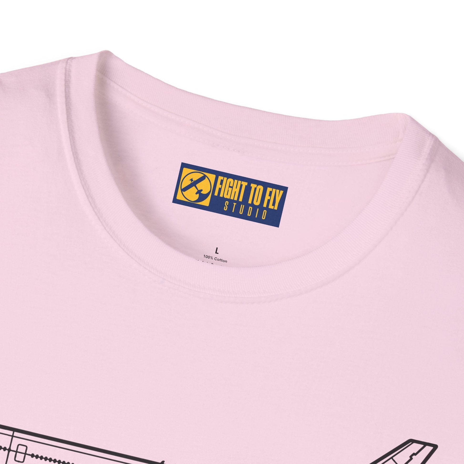 MD-11 T-Shirt – Trijet Widebody Jet Side Profile Aviation Tee - Pilot gifts - WWII warbird t-shirt
