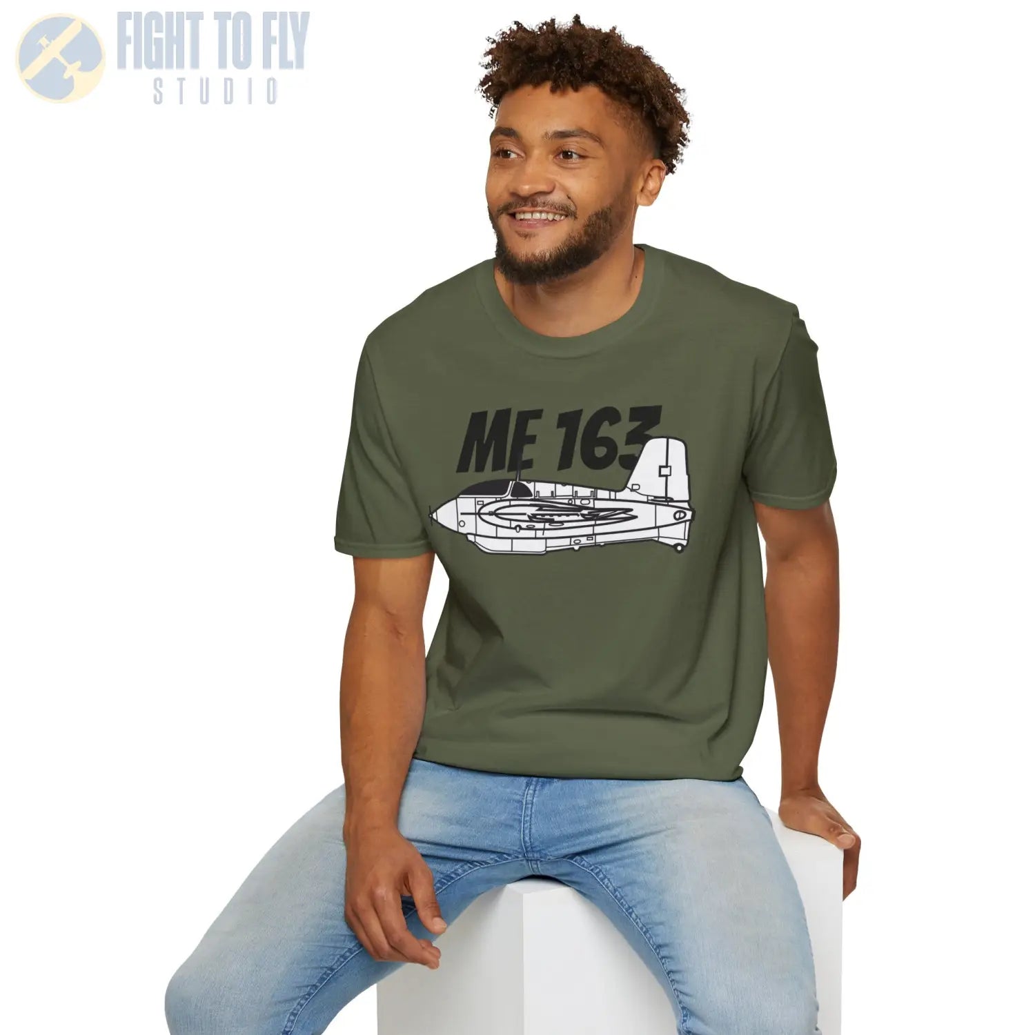 Me 163 Komet Side Profile T-Shirt - Pilot gifts - WWII warbird t-shirt