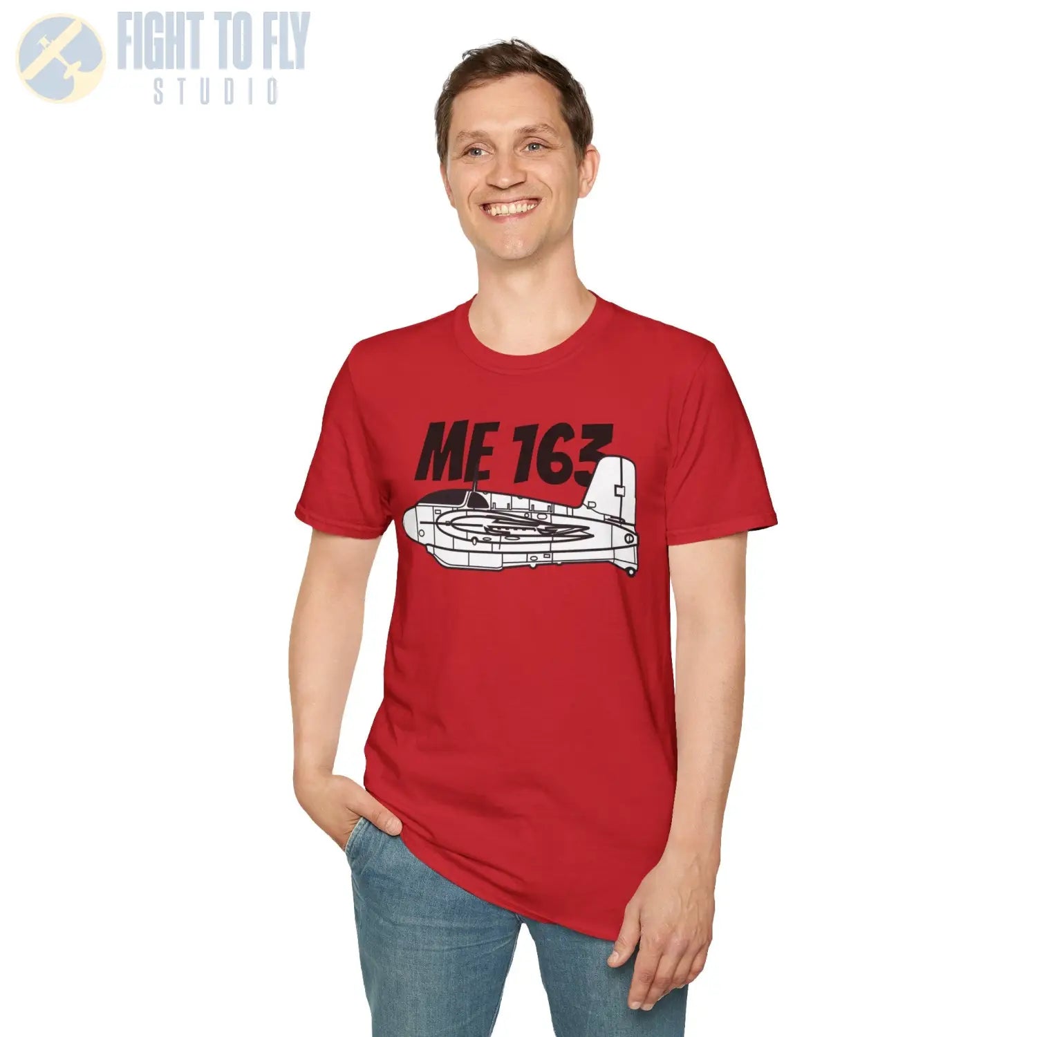 Me 163 Komet Side Profile T-Shirt - Pilot gifts - WWII warbird t-shirt