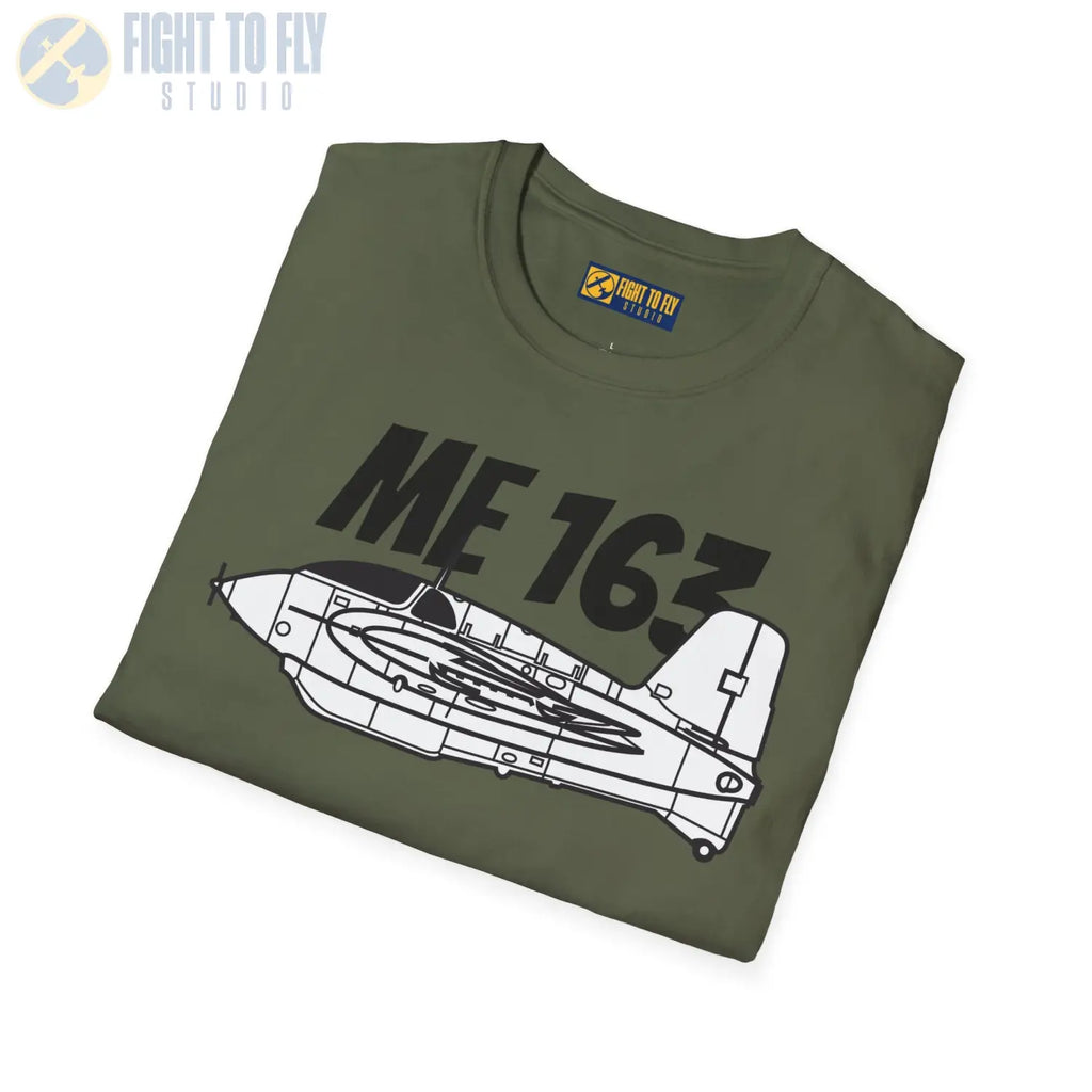 Me 163 Komet Side Profile T-Shirt - Pilot gifts - WWII warbird t-shirt