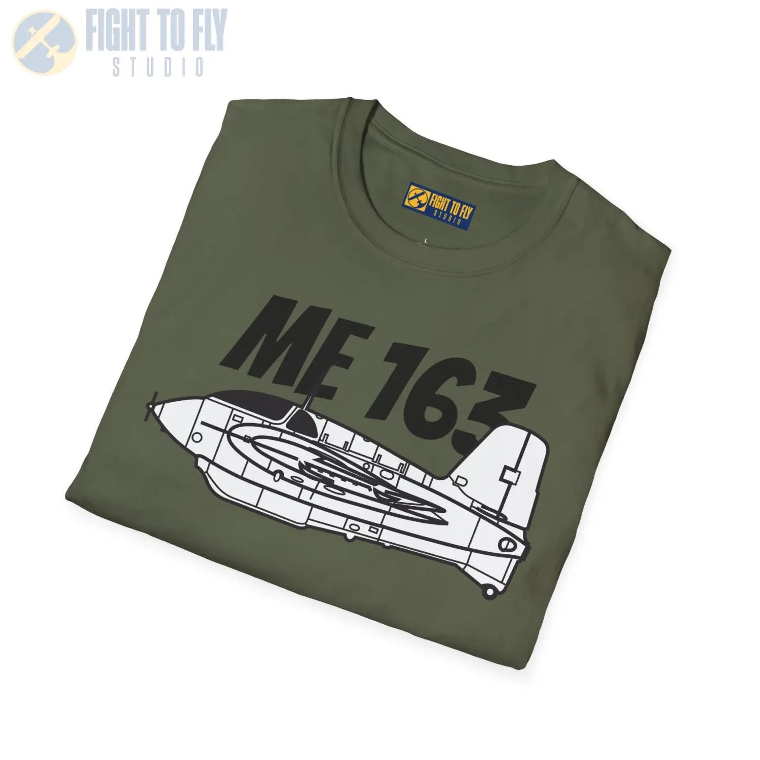 Me 163 Komet Side Profile T-Shirt - Pilot gifts - WWII warbird t-shirt