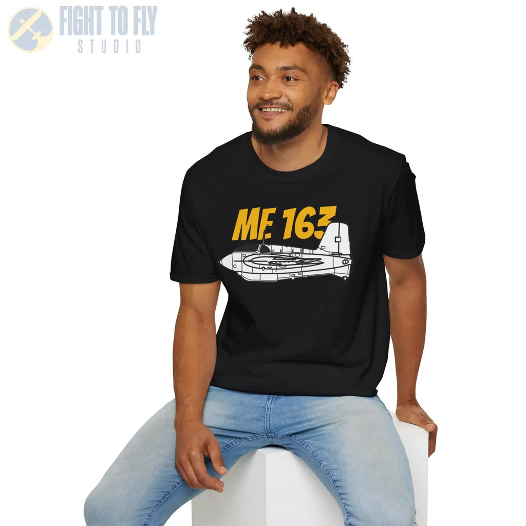 Me 163 Komet Side Profile T-Shirt - Pilot gifts - WWII warbird t-shirt