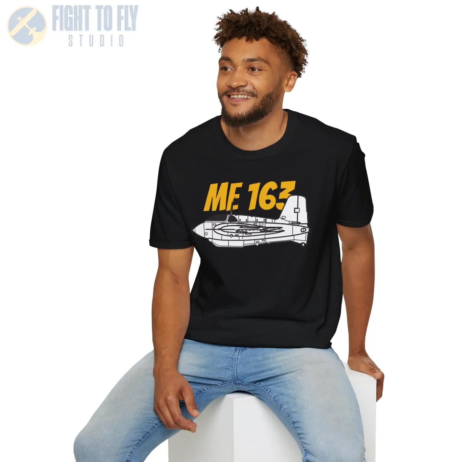 Me 163 Komet Side Profile T-Shirt - Pilot gifts - WWII warbird t-shirt