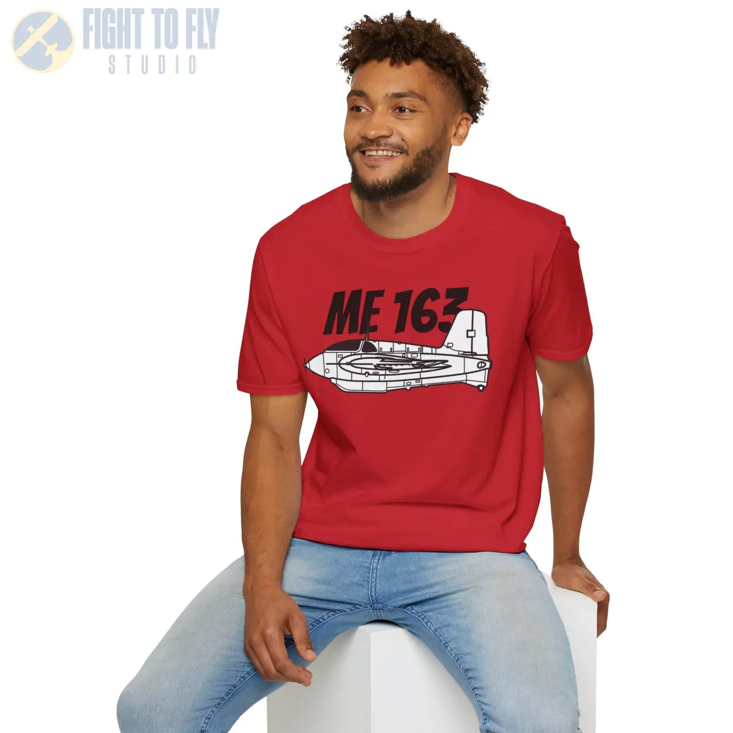 Me 163 Komet Side Profile T-Shirt - Pilot gifts - WWII warbird t-shirt