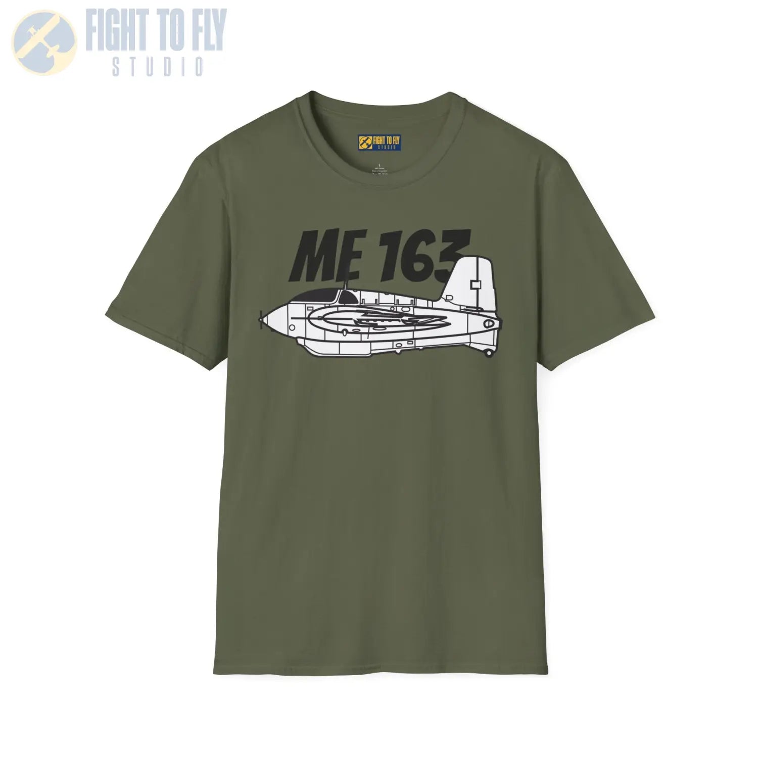 Me 163 Komet Side Profile T-Shirt - Pilot gifts - WWII warbird t-shirt