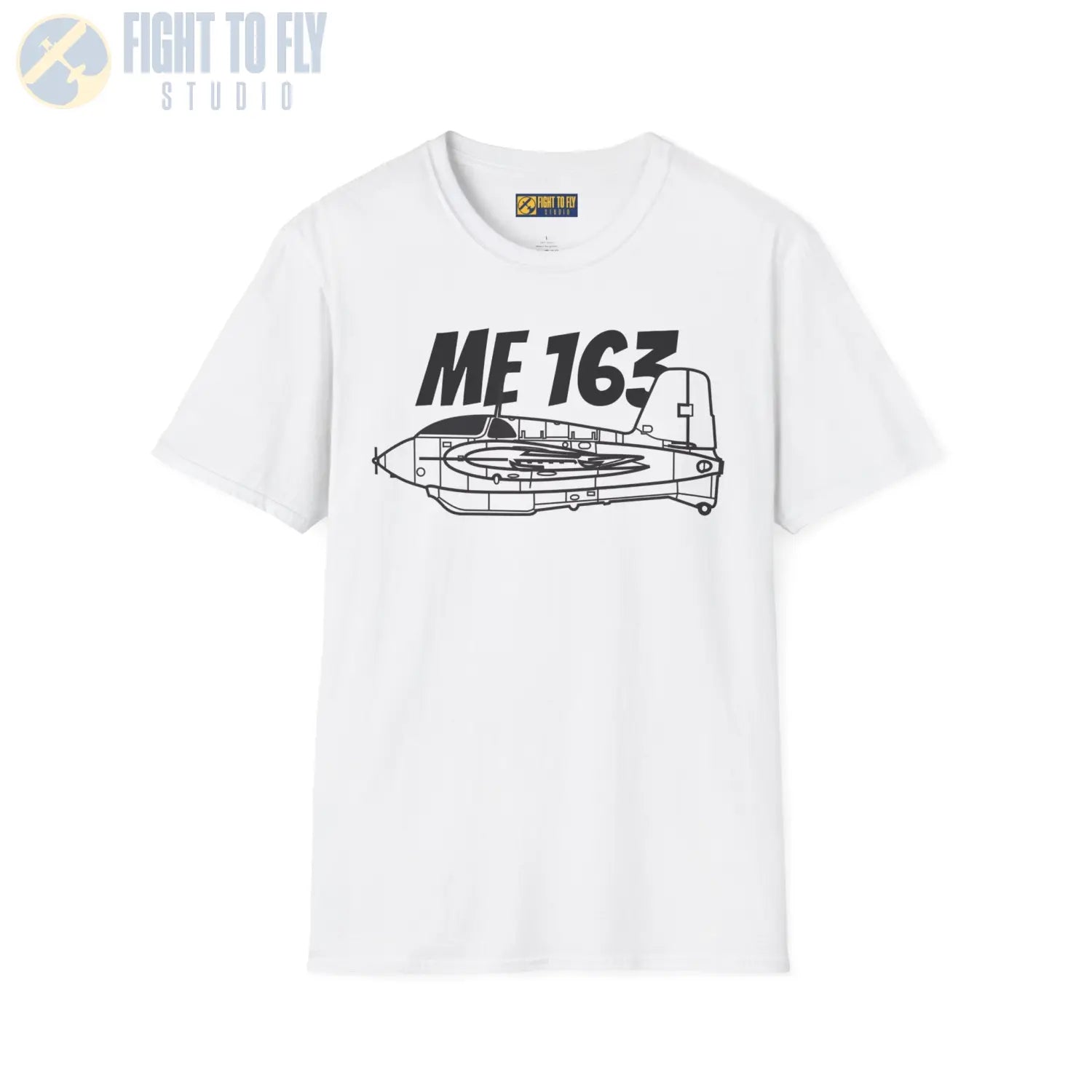 Me 163 Komet Side Profile T-Shirt - Pilot gifts - WWII warbird t-shirt