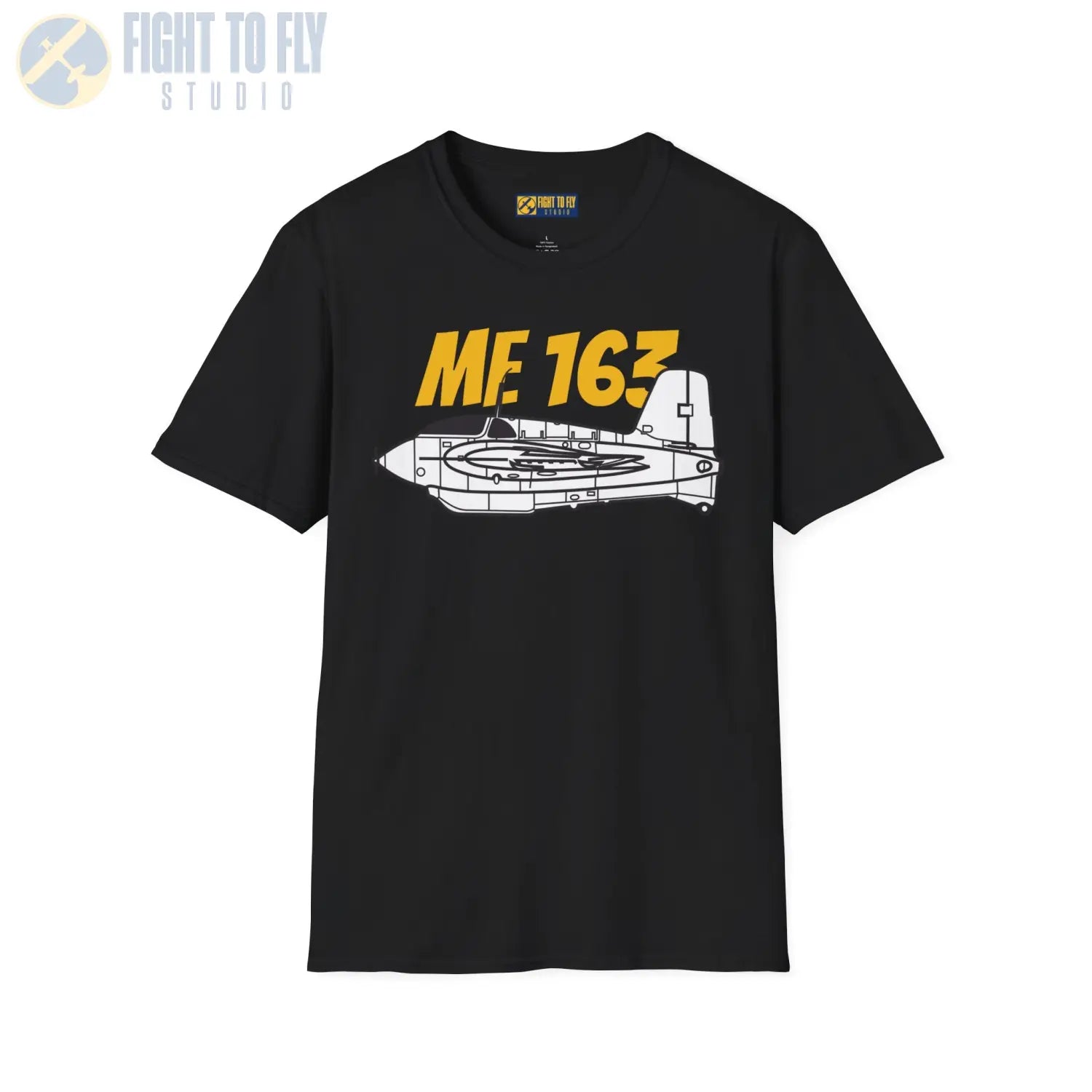Me 163 Komet Side Profile T-Shirt - Pilot gifts - WWII warbird t-shirt