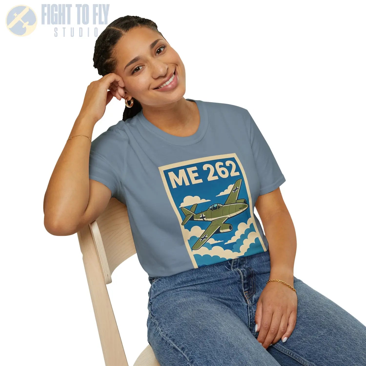 Me 262 Premium Full Graphic T-Shirt - Pilot gifts - WWII warbird t-shirt