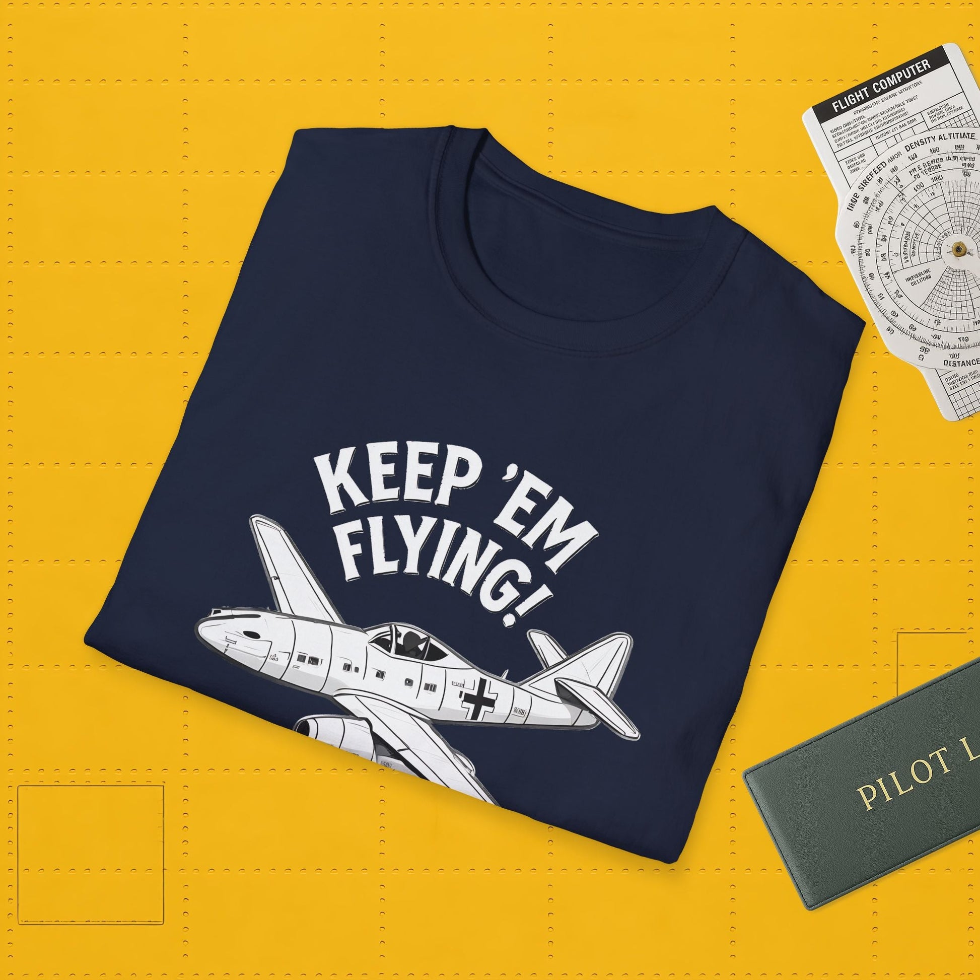 Me 262 Premium T-Shirt – “Keep ’Em Flying!” WWII Jet Fighter Graphic Tee - Pilot gifts - warbird t-shirt
