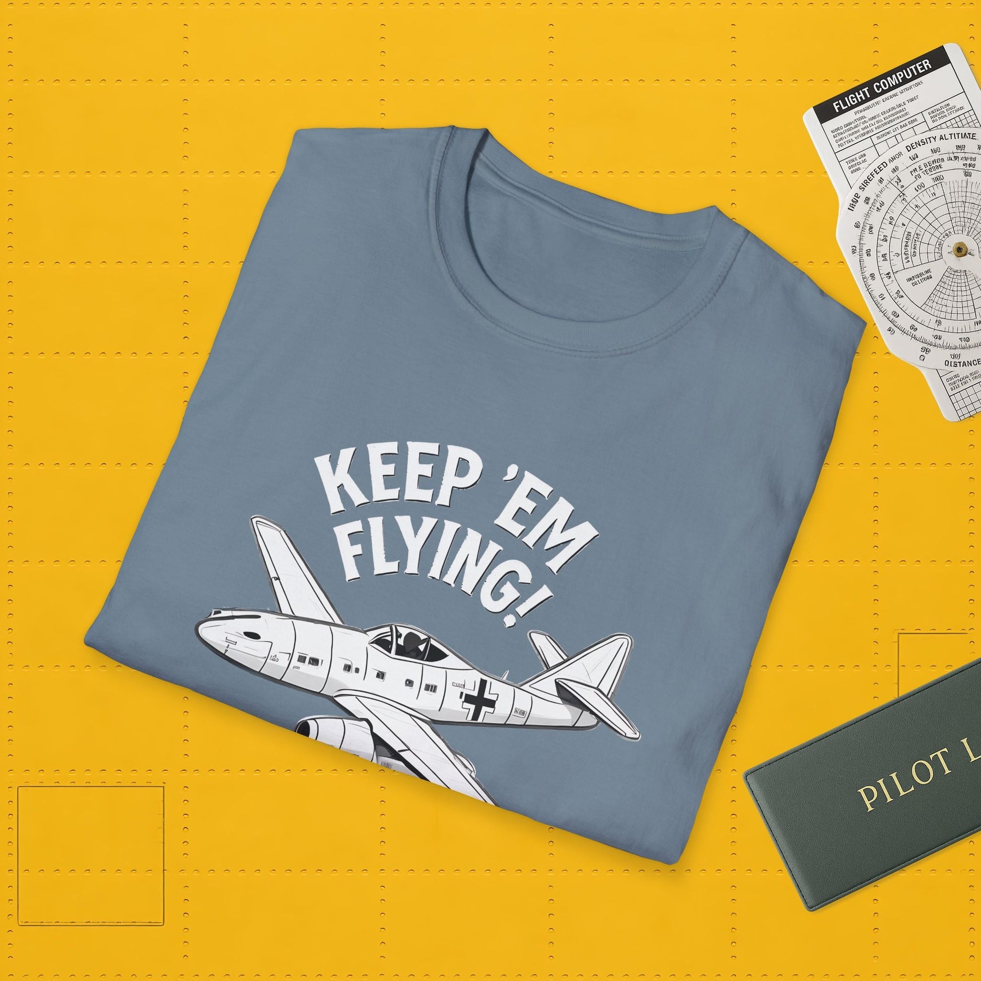Me 262 Premium T-Shirt – “Keep ’Em Flying!” WWII Jet Fighter Graphic Tee - Pilot gifts - warbird t-shirt