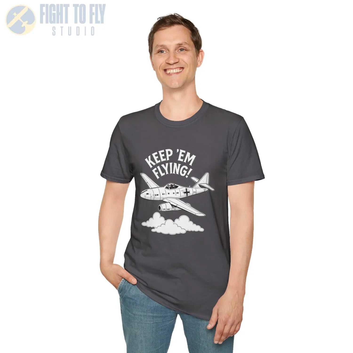 Me 262 “Keep ’Em Flying!” - T-Shirt - Pilot gifts - WWII warbird t-shirt