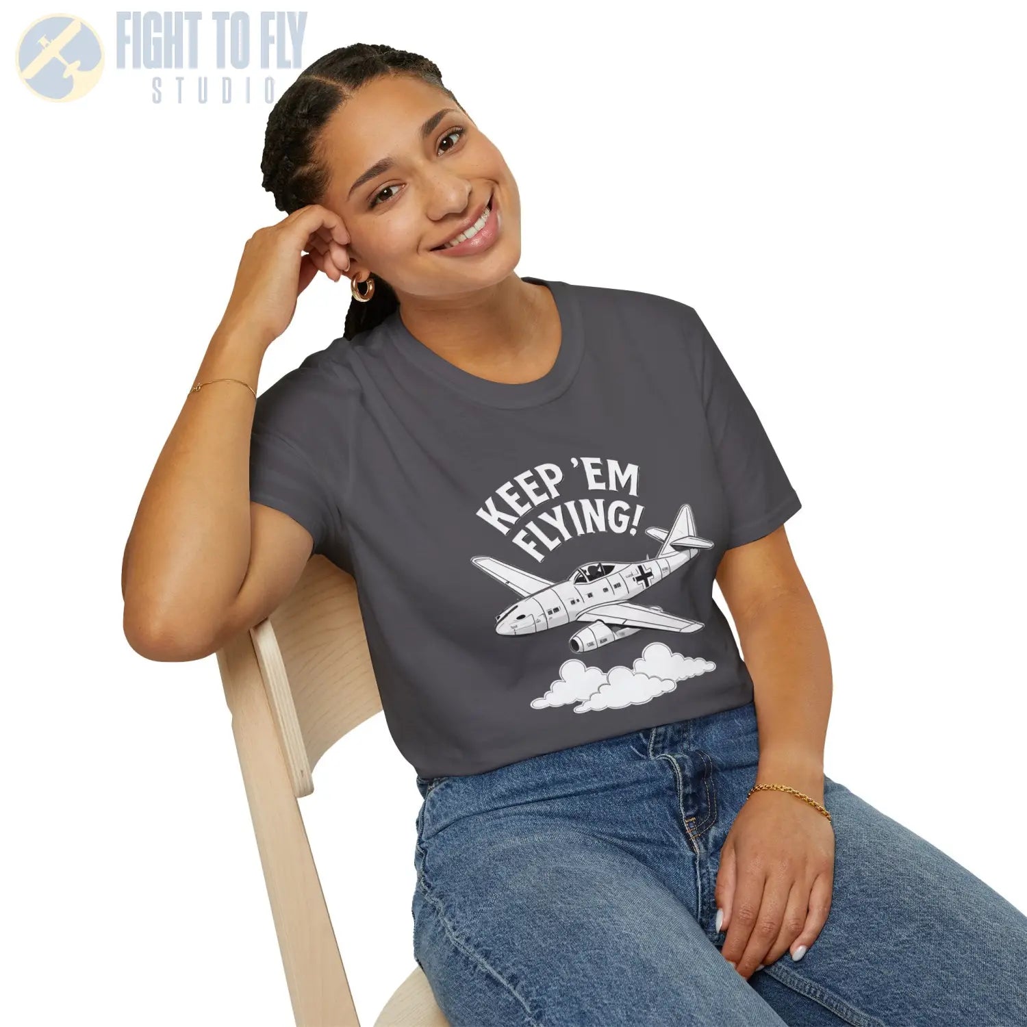 Me 262 “Keep ’Em Flying!” - T-Shirt - Pilot gifts - WWII warbird t-shirt