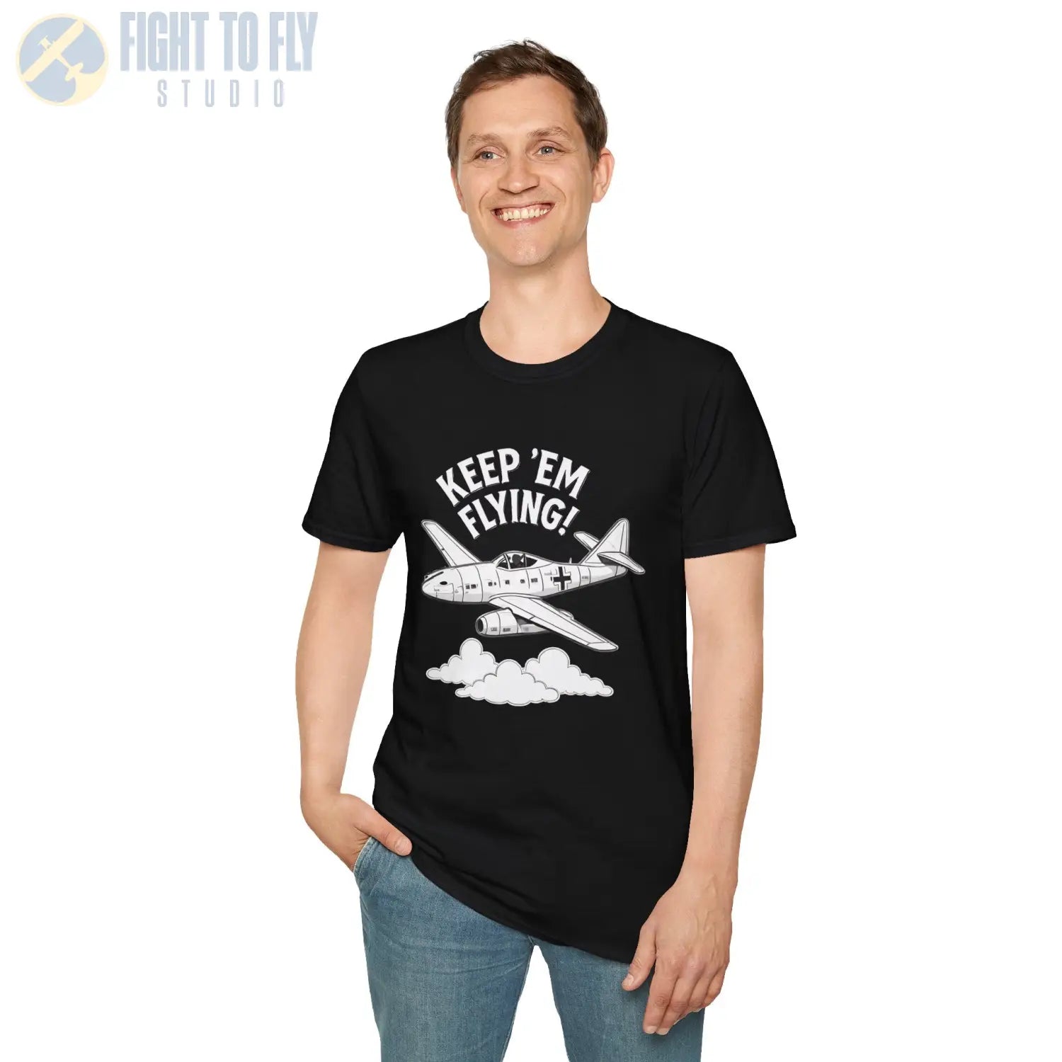 Me 262 “Keep ’Em Flying!” - T-Shirt - Pilot gifts - WWII warbird t-shirt