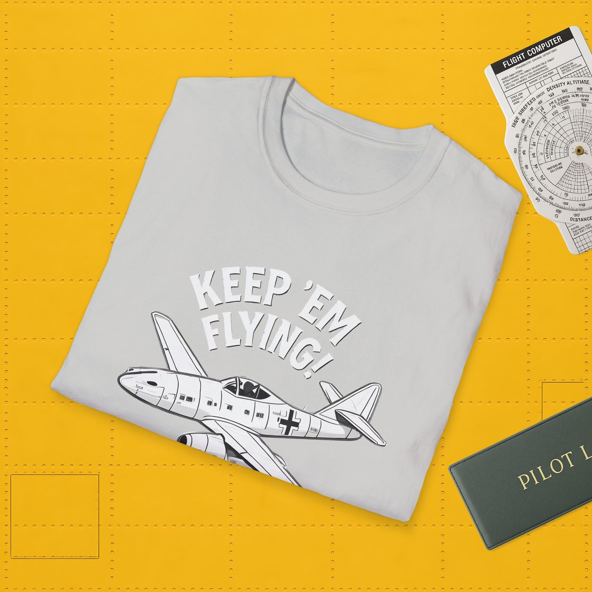 Me 262 Premium T-Shirt – “Keep ’Em Flying!” WWII Jet Fighter Graphic Tee - Pilot gifts - warbird t-shirt