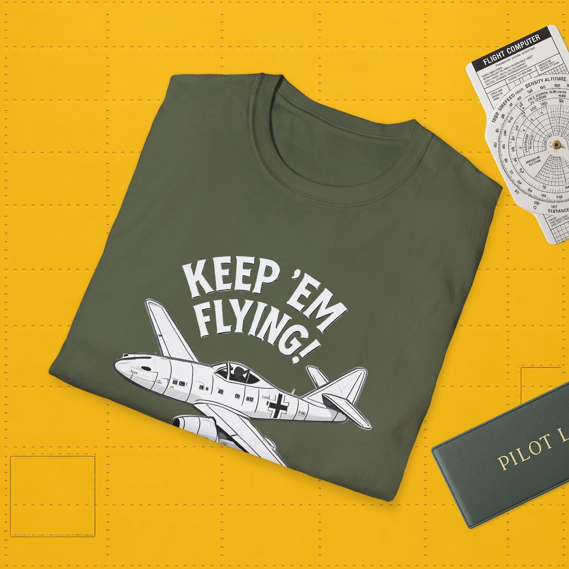 Me 262 Premium T-Shirt – “Keep ’Em Flying!” WWII Jet Fighter Graphic Tee - Pilot gifts - warbird t-shirt