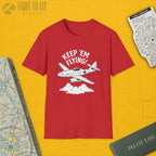 Me 262 “Keep ’Em Flying!” - T-Shirt - Pilot gifts - WWII warbird t-shirt