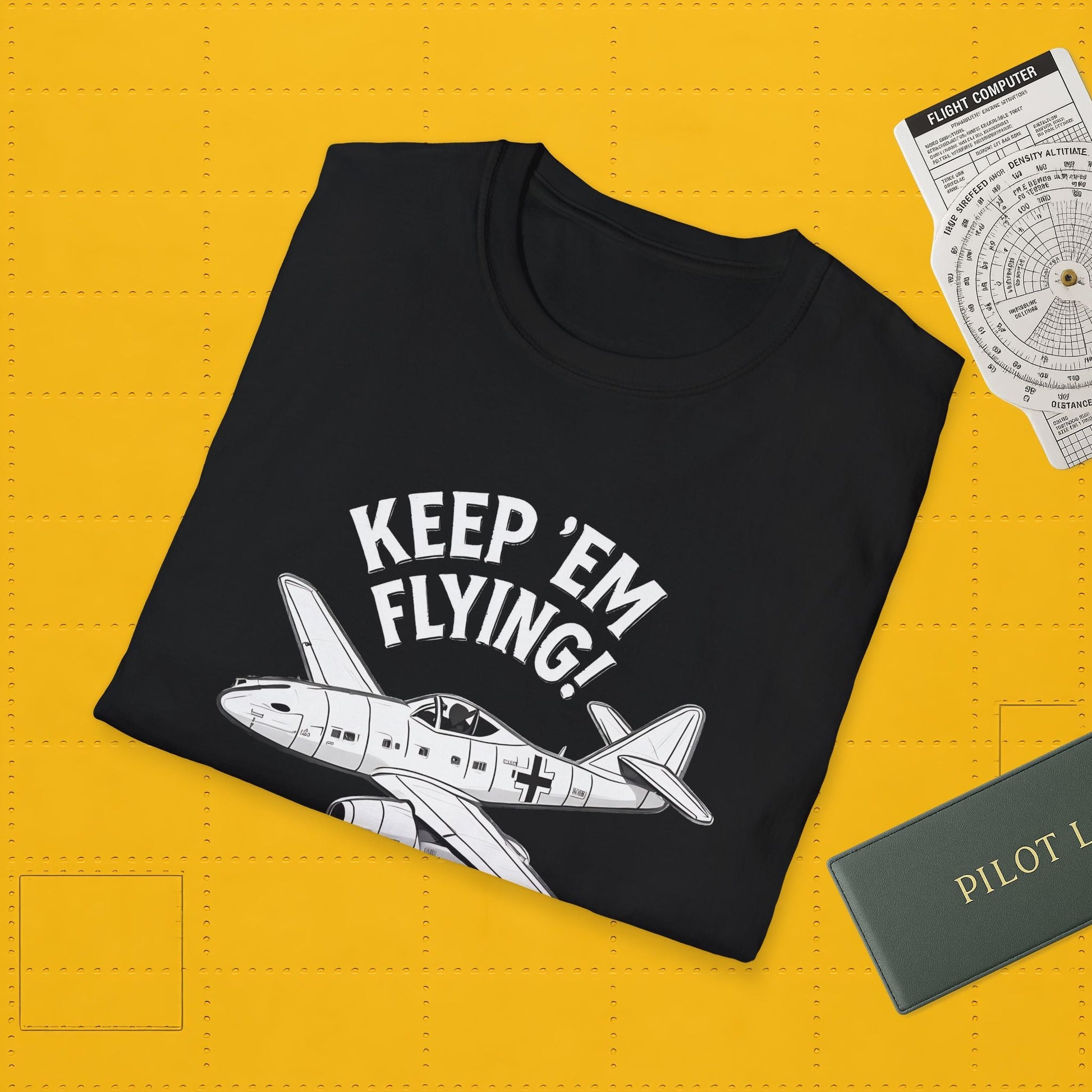 Me 262 Premium T-Shirt – “Keep ’Em Flying!” WWII Jet Fighter Graphic Tee - Pilot gifts - warbird t-shirt