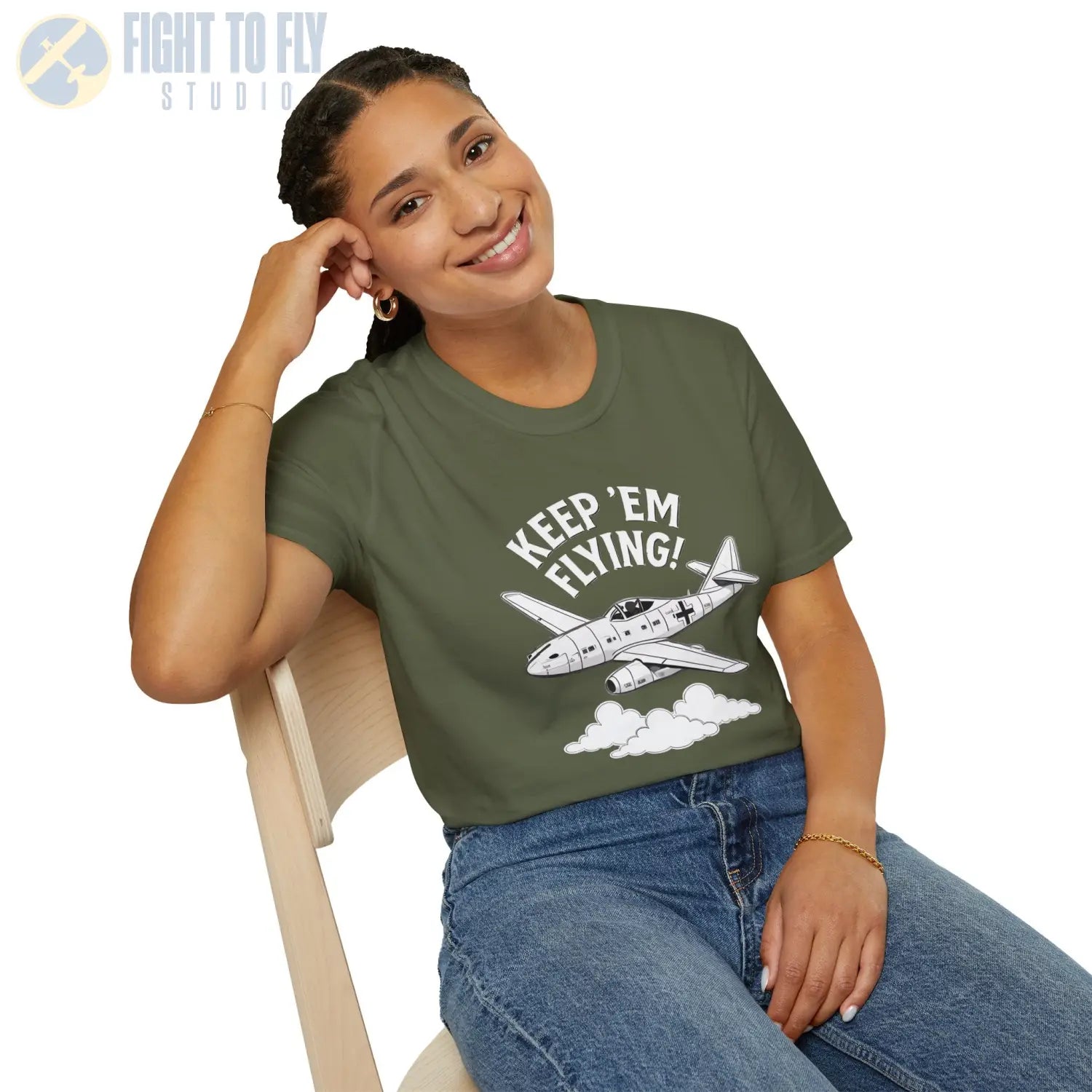 Me 262 “Keep ’Em Flying!” - T-Shirt - Pilot gifts - WWII warbird t-shirt
