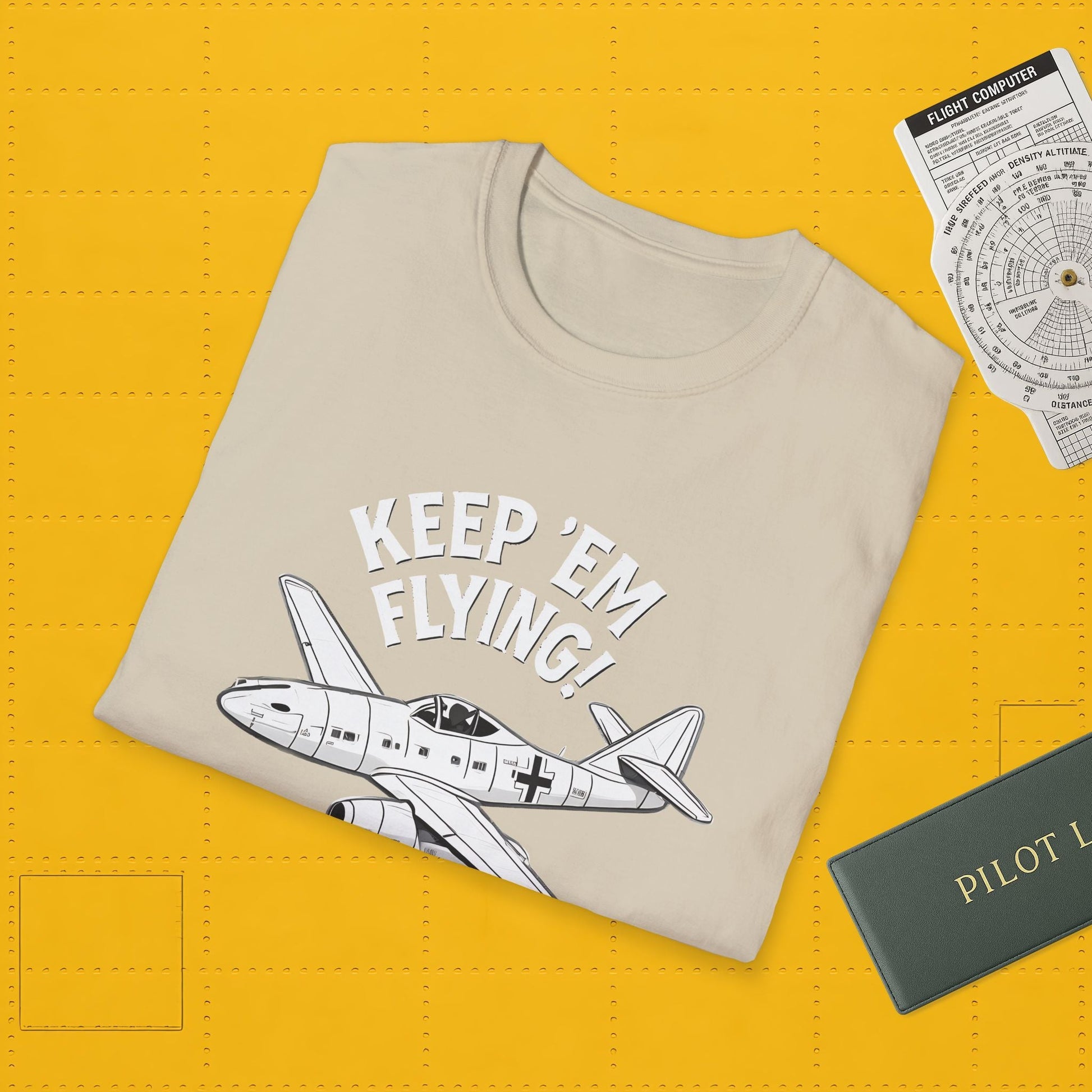 Me 262 Premium T-Shirt – “Keep ’Em Flying!” WWII Jet Fighter Graphic Tee - Pilot gifts - warbird t-shirt