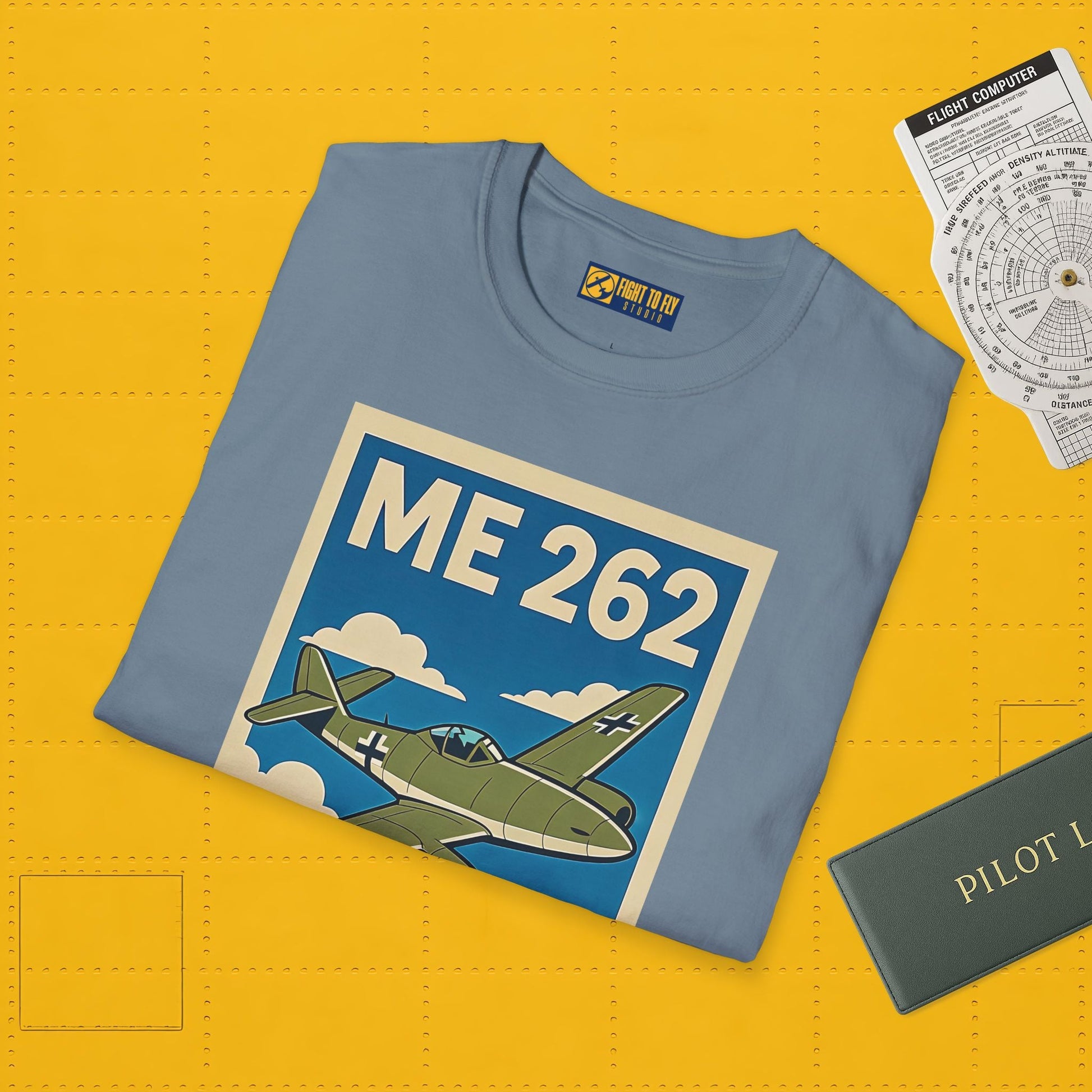 Me 262 Premium T-Shirt – WWII Jet Fighter Full Graphic Aviation Tee - Pilot gifts - warbird t-shirt