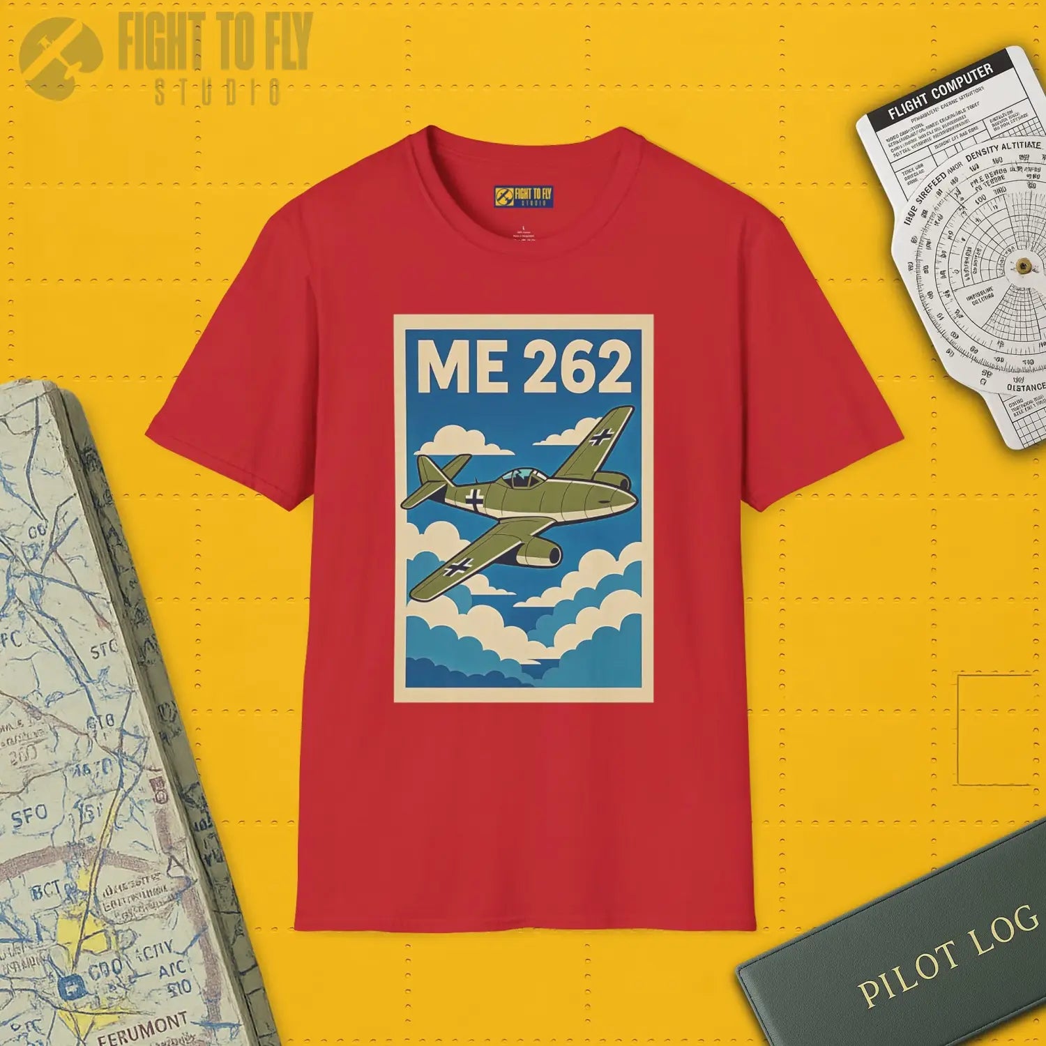 Me 262 Premium Full Graphic T-Shirt - Pilot gifts - WWII warbird t-shirt