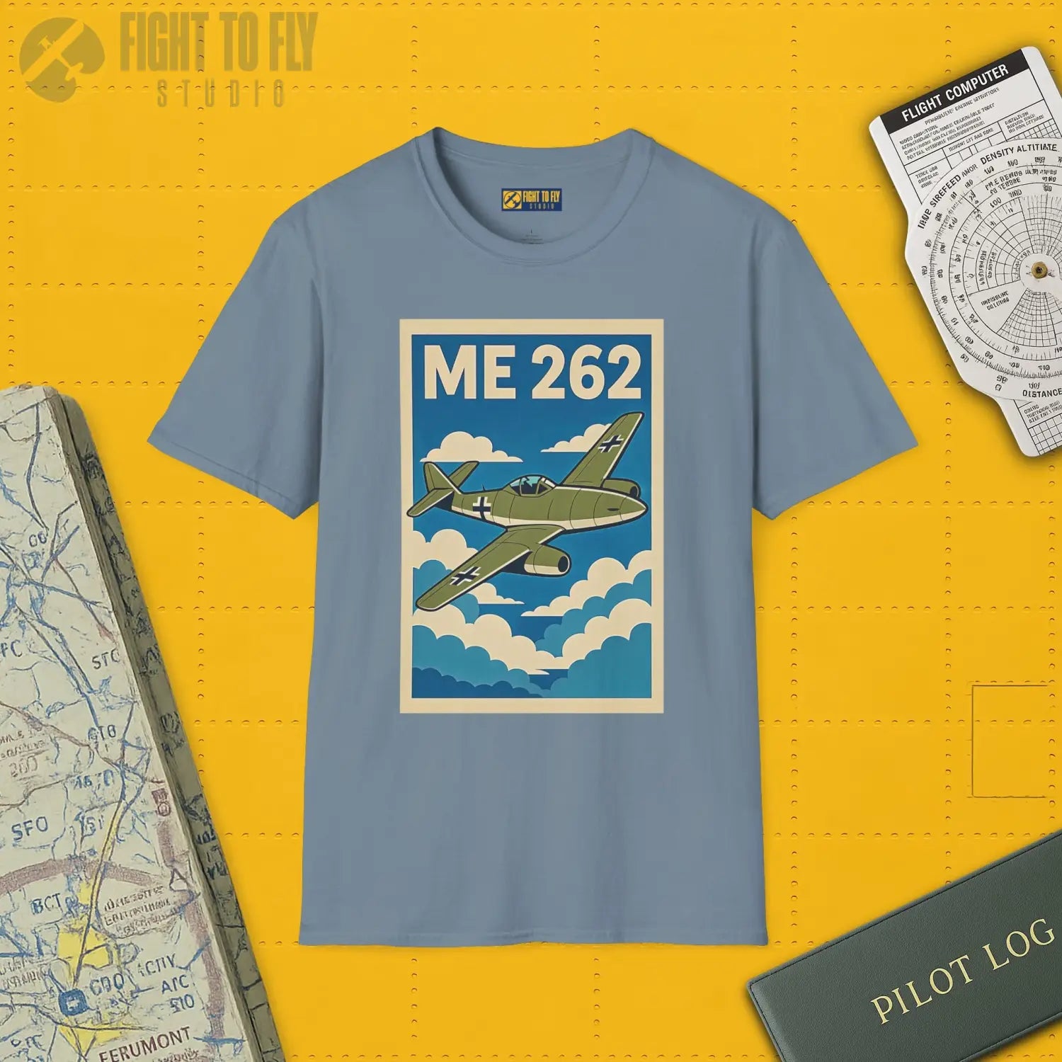 Me 262 Premium Full Graphic T-Shirt - Pilot gifts - WWII warbird t-shirt