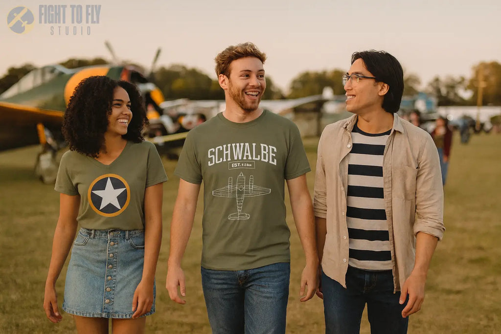 Me 262 Schwalbe - T-Shirt - Pilot gifts - WWII warbird t-shirt