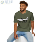 Me 262 Side Profile T-Shirt - Pilot gifts - WWII warbird t-shirt