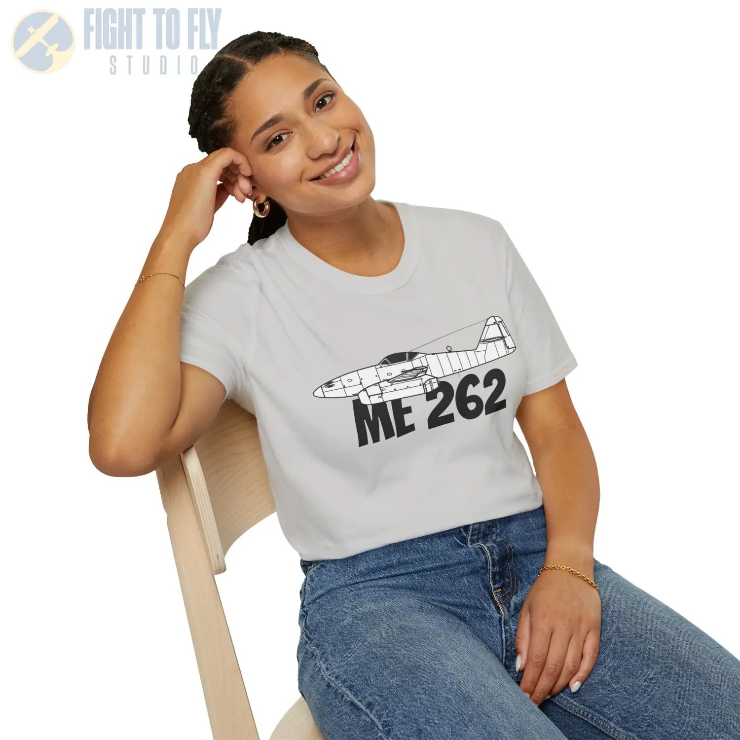 Me 262 Side Profile T-Shirt - Pilot gifts - WWII warbird t-shirt