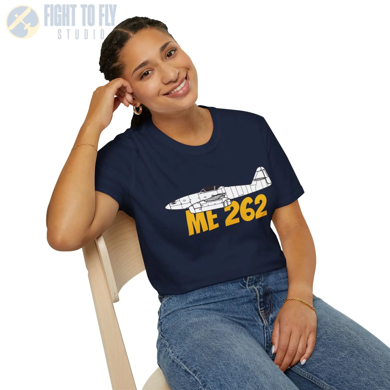 Me 262 Side Profile T-Shirt - Pilot gifts - WWII warbird t-shirt