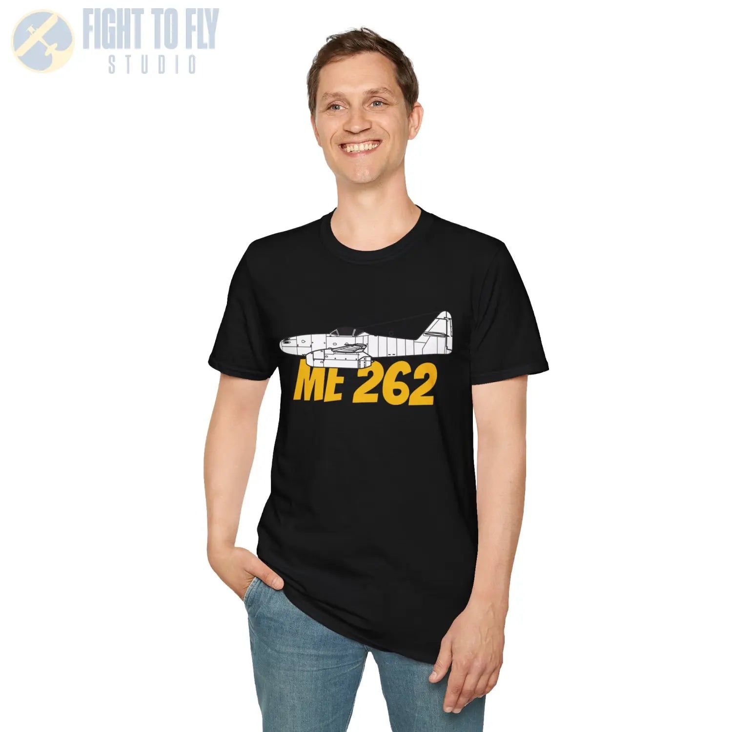 Me 262 Side Profile T-Shirt - Pilot gifts - WWII warbird t-shirt