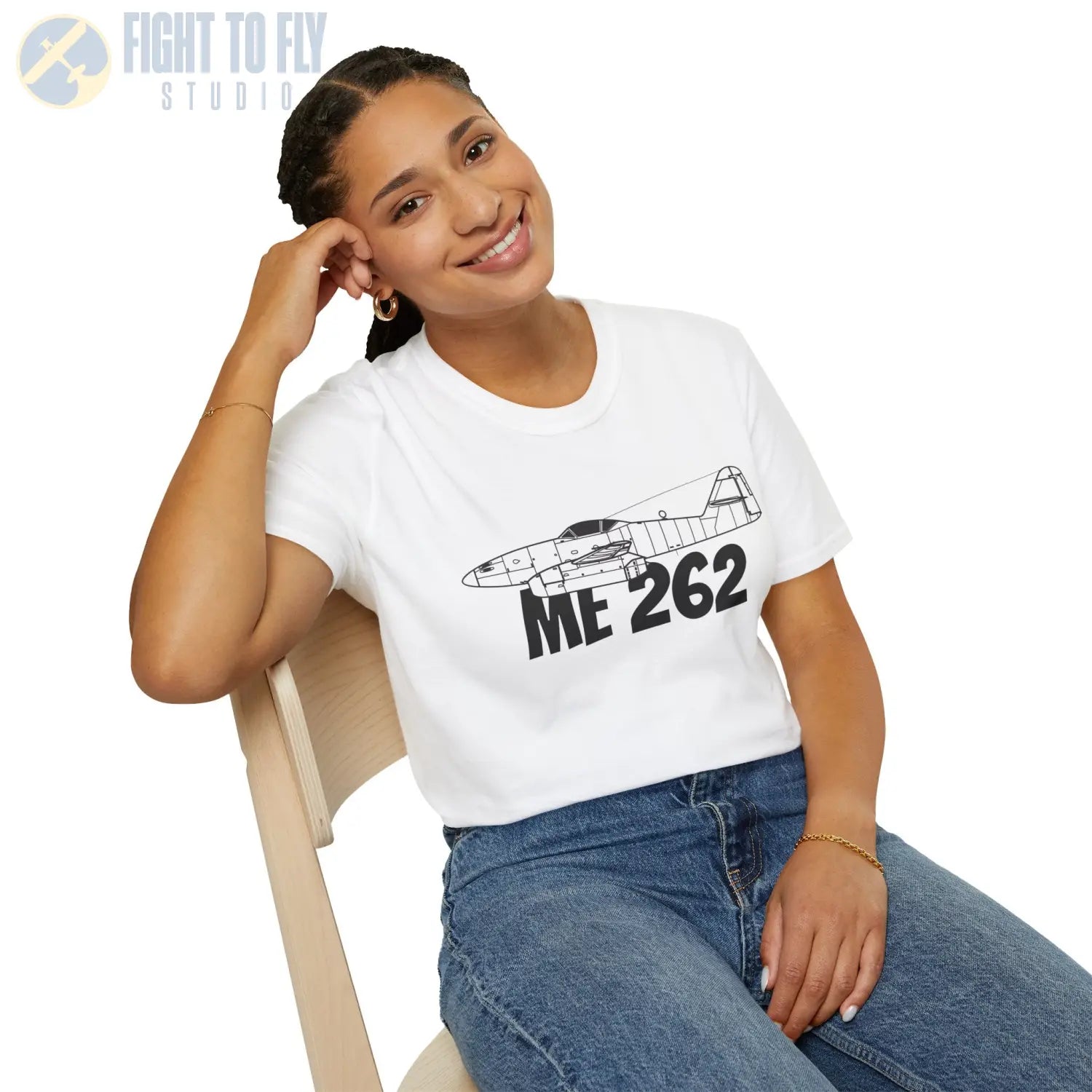 Me 262 Side Profile T-Shirt - Pilot gifts - WWII warbird t-shirt