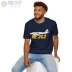 Me 262 Side Profile T-Shirt - Pilot gifts - WWII warbird t-shirt