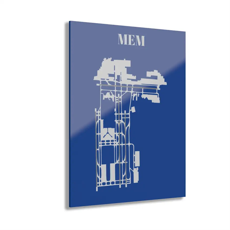 MEM - Memphis International Acrylic Print - Home Decor - Pilot gifts - WWII warbird t-shirt