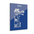 MEM - Memphis International Acrylic Print - Home Decor - Pilot gifts - WWII warbird t-shirt