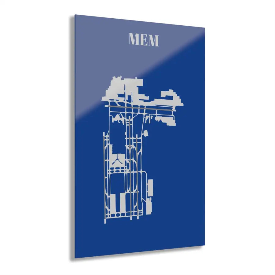 MEM - Memphis International Acrylic Print - Home Decor - Pilot gifts - WWII warbird t-shirt